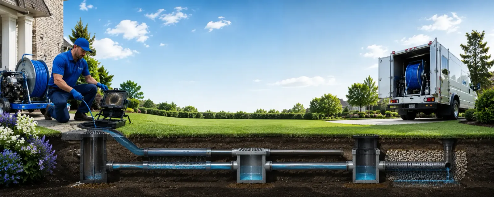 Outdoor drain cleaning information for Denbo, PA